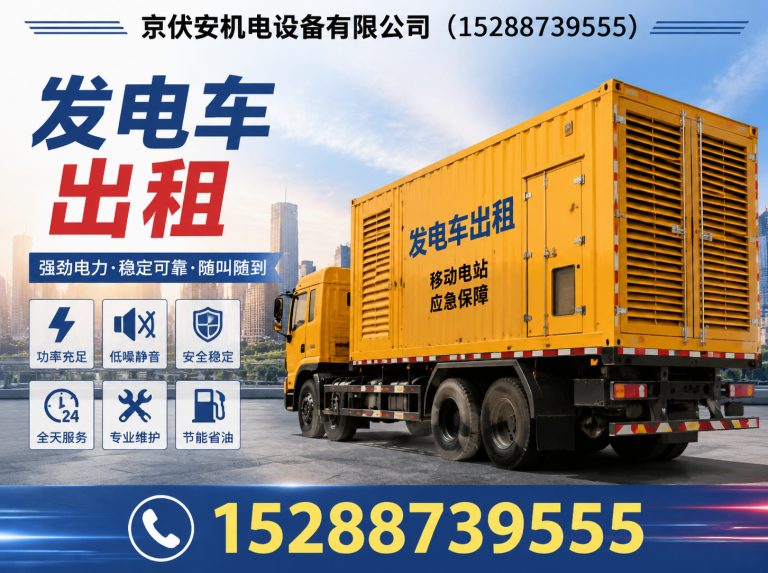 威海静音发电车租赁展示图