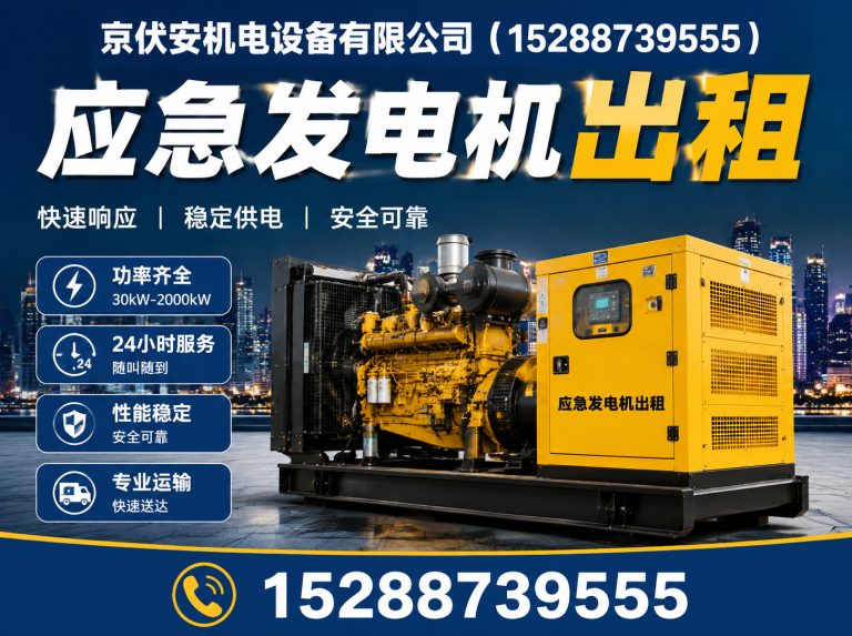 威海发电机租赁展示图
