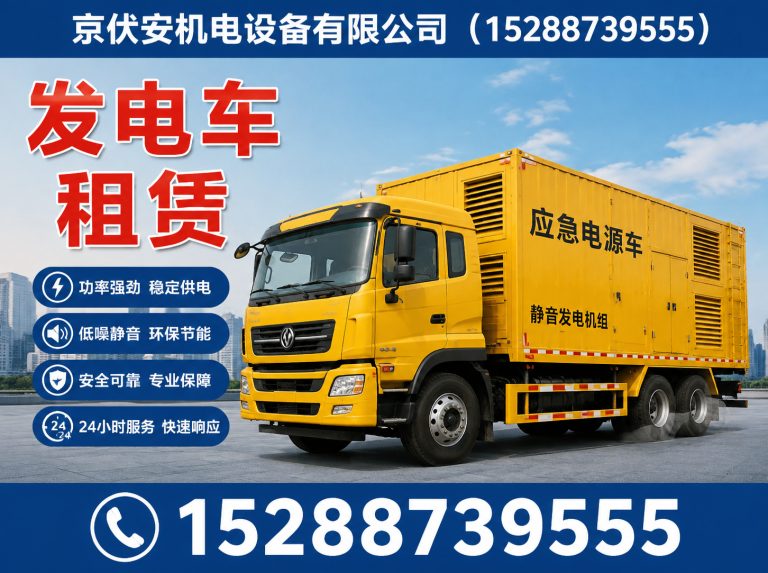 威海发电车租赁展示图